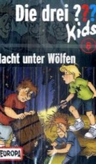 Ulf Blanck - Die drei Fragezeichen-Kids, Cassetten - Folge.8: Die drei Fragezeichen-Kids - Nacht unter Wölfen, 1 Cassette