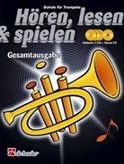 Tijmen Botma, Jaap Kastelein - Hören, lesen & spielen, Schule für Trompete, Gesamtausgabe, m. 4 Audio-CDs