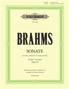 Johannes Brahms - Sonate für Violine u. Klavier G-Dur op.78, Fassung f. Viola u. Klavier, Klavierpartitur u. 2 Einzelstimmen
