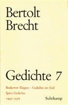 Bertolt Brecht - Gedichte, 10 Bde., Ln - 7: 1947-1956