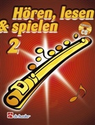 Matthijs Broers, Jaap Kastelein - Hören, lesen & spielen, Schule für Flöte, m. Audio-CD. Bd.2