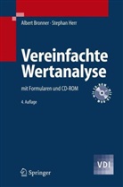 Alber Bronner, Albert Bronner, Stephan Herr - Vereinfachte Wertanalyse, mit CD-ROM