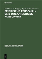 Wolfgan Appel, Wolfgang Appel, Rol Bronner, Rolf Bronner, Volker Wiemann - Empirische Personal- und Organisationsforschung