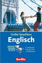 Berlitz Großer Sprachkurs Englisch, 2 Lehrbücher, 6 Audio-CDs u. 1 Wörterbuch