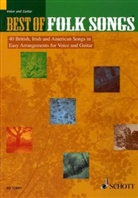 Best of Folk Songs, Bearbeitung für Gesang und Gitarre, Melodie-Ausgabe