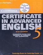 Cambridge Certificate in Advanced English 5: Self-study Pack, Student's Book with Answers and 2 Audio-CDs