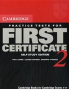 Cambridge Practice Tests for First Certificate - Bd.2: Self-study edition