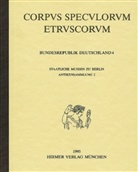 Ursula Höckmann, Internationaler wissenschaftlicher Ausschuss für das Corpus der etruskischen Spiegel - Corpus speculorum Etruscorum, Bundesrepublik Deutschland, in 4 Bdn. - 1: Bad Schwalbach, Bochum, Bonn, Darmstadt, Essen, Frankfurt, Kassel, Köln, Mainz, Mannheim, Schloß Fasanerie bei Fulda