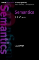 A. Cowie, A. P. Cowie, Anthony P. Cowie - Semantics