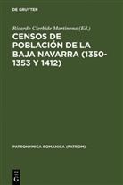 Ricard Cierbide Martinena, Ricardo Cierbide Martinena - Censos de población de la Baja Navarra (1350-1353 y 1412)
