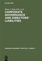 Klaus J. Hopt, Klau J Hopt, Klaus J Hopt, Teubner, Teubner, Gunther Teubner - Corporate Governance and Directors' Liabilities