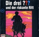 Oliver Rohrbeck, Jens Wawrczeck - Die drei Fragezeichen und . . ., CD-Audio - Bd.51: Die drei Fragezeichen und der riskante Ritt, 1 Audio-CD (Audiolibro)