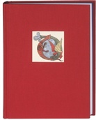 Das bibliophile Notizbuch, midi, rubinrot