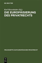 Kar Riesenhuber, Karl Riesenhuber - Die Europäisierung des Privatrechts