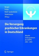 M. Berger, J. Fritze, C. Roth-Sackenheim - Die Versorgung psychischer Erkrankungen in Deutschland
