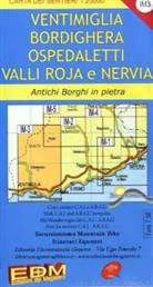 EDM Wanderkarten: EDM Wanderkarte Ventimiglia, Bordighera, ospedaletti, Valle Roja e Nervia