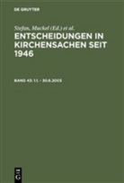 Manfre Baldus, Manfred Baldus, Muckel, Muckel, Stefan Muckel - Entscheidungen in Kirchensachen seit 1946 - Band 43: 1.1. - 30.6.2003