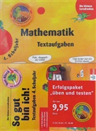 Erfolgspaket Mathematik: Textaufgaben 4. Schuljahr, Übungsheft u. Testblock