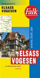 Falk Pläne: Falk Plan Elsass, Vogesen. Alsace, Vosges