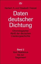 Elisabeth Frenzel, Herbert A. Frenzel - Daten deutscher Dichtung 2. Tl.2