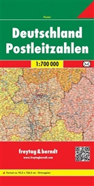 Freytag-Berndt und Artaria KG, Freytag-Bernd und Artaria KG, Freytag-Berndt und Artaria KG - Freytag Berndt Poster, gefalzt: Deutschland Postleitzahlen. Germany Post Codes