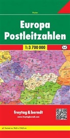 Freytag-Berndt und Artaria KG, Freytag-Bernd und Artaria KG, Freytag-Berndt und Artaria KG - Freytag Berndt Poster, gefalzt: Freytag & Berndt Poster Europa, Postleitzahlen, gefalzt