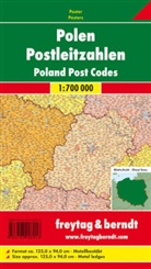 Freytag-Berndt und Artaria KG, Freytag-Bernd und Artaria KG - Freytag Berndt Poster, mit Metallstäben: Freytag & Berndt Poster Polen, Postleitzahlen, mit Metallstäben. Poland, Post Codes