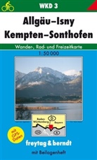 Freytag Berndt Wanderkarten: Freytag & Berndt Wander-, Rad- und Freizeitkarte Allgäu, Isny, Kempten, Sonthofen