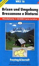 Freytag Berndt Wanderkarten: Freytag & Berndt Wander-, Rad- und Freizeitkarte Brixen und Umgebung. Bressanone e Dintorni