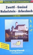 Freytag Berndt Wanderkarten: Freytag & Berndt Wander-, Rad- und Freizeitkarte Zwettl, Gmünd, Nebelstein, Arbesbach