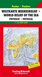 Freytag Berndt Weltkarten: Freytag & Berndt Weltkarte Meeresrelief, physisch. World Relief of the Sea, physical