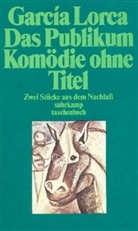 Federico García Lorca, Garcia Lorca - Das Publikum. Komödie ohne Titel