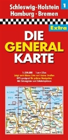 Die Generalkarten Deutschland Extra - Bl.1: Schleswig-Holstein, Hamburg, Bremen