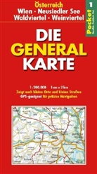 Die Generalkarten Österreich Pocket - Bl.1: Die Generalkarte Österreich Pocket Wien, Neusiedler See, Waldviertel, Weinviertel