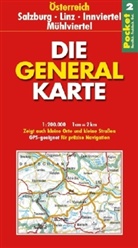 Die Generalkarten Österreich Pocket - Bl.2: Die Generalkarte Österreich Pocket Salzburg, Linz, Innviertel, Mühlviertel
