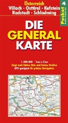 Die Generalkarten Österreich Pocket - Bl.4: Die Generalkarte Österreich Pocket Villach, Osttirol, Kufstein, Radstadt, Schladming