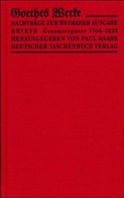 Johann Wolfgang von Goethe - Werke, Weimarer Ausgabe, Nachträge u. Texte z. IV. Abt.: Briefe, Bibliotheksausg.. Bd.1