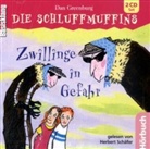 Dan Greenburg, Herbert Schäfer - Die Schluffmuffins, Zwillinge in Gefahr, 2 Audio-CDs (Audio book)