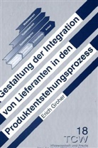 Erich Groher, Horst Wildemann - Gestaltung der Integration von Lieferanten in den Produktentstehungsprozess