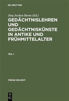 Jörg J. Berns, Jörg Jochen Berns, Jör Jochen Berns, Jörg Jochen Berns - Documenta Mnemonica - Band I/1: Gedächtnislehren und Gedächtniskünste in Antike und Frühmittelalter