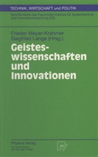 Lange, Lange, Siegfried Lange, Friede Meyer-Krahmer, Frieder Meyer-Krahmer - Geisteswissenschaften und Innovationen