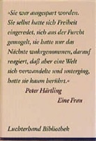 Peter Härtling - Eine Frau