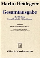 Martin Heidegger - Gesamtausgabe - 69: Die Geschichte des Seyns