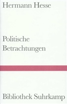 Hermann Hesse, Siegfrie Unseld, Siegfried Unseld - Politische Betrachtungen