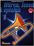 Jilt Jansma, Jaap Kastelein - Hören, lesen & spielen, Schule für Posaune in C (BC), m. Audio-CD. Bd.1