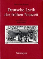 Hans-Georg Kemper - Deutsche Lyrik der frühen Neuzeit, Studienausg. - Band 4/1: Barock-Humanismus: Krisen-Dichtung