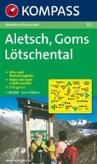Kompass Karten: Kompass Karte Aletsch, Goms, Lötschental