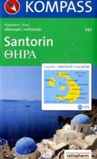 Kompass Karten: Kompass Karte Santorin
