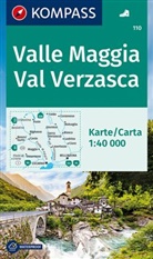 Kompass Karten: Valle Maggia, Val Verzasca