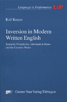 Rolf Kreyer - Inversion in Modern Written English
